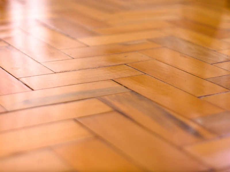 Freshly fitted floor in a modern home
